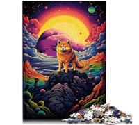 Puzzles 1000 pièces pour Adultes Puzzle Mignon Shiba Inu Puzzle drôle 14,96 po x 20,47 po pour Adolescents de 14 Ans et Plus