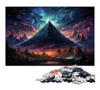 Puzzles 1000 pièces pour Adultes Puzzle Pyramidal coloré Jeu Pratique Idéal pour Les Adolescents de 14 Ans et Plus 1000 pièces (38 x 26 cm)