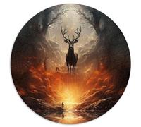 Puzzles 1000 pièces pour Adultes Puzzle sphérique Sauvage Puzzles en Carton 26,5x26,5 Pouces