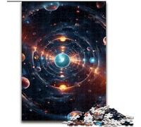Puzzles 1000 pièces pour Adultes Puzzle Univers coloré Parfait pour s'amuser en Famille à Noël, Thanksgiving, Anniversaires et Pâques (Taille : 50x75cm)