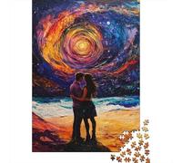 Puzzles 1000 pièces pour Adultes Puzzles 1000 pièces Art Star Couple pour Adultes Jeu Difficile et Stimulant (38x26cm)