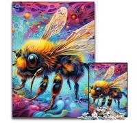 Puzzles 1000 pièces pour Adultes, Puzzles Abeilles pour Adultes, Jeu de réflexion pour Adolescents, Cadeau de Vacances idéal 26x38cm / 10,23x14,96 Pouces