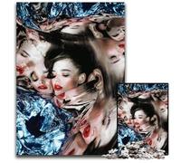 Puzzles 1000 pièces pour Adultes Puzzles Abstraits de Visages pour Adultes Jeu décoratif Stimulant à Faire soimême Jouet interactif Familial 1000 pièces (38 x 26 cm)