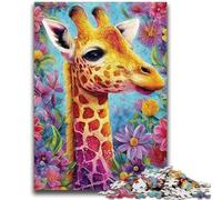 Puzzles 1000 pièces pour Adultes, Puzzles Animaux girafes pour Adolescents, Anti-Stress, défi Difficile, Cadeaux du Père Noël Secret (26x38cm)