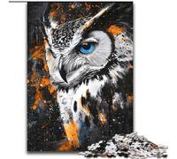 Puzzles 1000 pièces pour Adultes Puzzles Animaux hiboux pour Adultes Un Casse-tête Stimulant pour Les Adolescents, Parfait pour la décoration intérieure ou comme Cadeau (Taille 26x38cm)