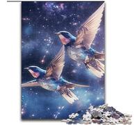 Puzzles 1000 pièces pour Adultes, Puzzles Animaux Moineau doré en Bois, activités Amusantes à la Maison, Cadeaux d'anniversaire, Cadeaux de Voyage, 1000 pièces(50x75cm)