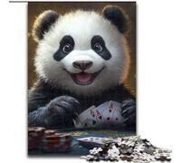 Puzzles 1000 pièces pour Adultes Puzzles artistiques Panda pour Adultes Activité de cohésion familiale Cadeau Unique pour Les fêtes et Les Anniversaires (Taille 26x38cm)