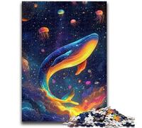 Puzzles 1000 pièces pour Adultes, Puzzles Baleines fantastiques, Jouets éducatifs, Anti-Stress, Cadeaux d'anniversaire Uniques, 38x26cm
