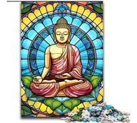 Puzzles 1000 pièces pour Adultes Puzzles Bouddha colorés 1000 pièces pour Adultes pour Les fêtes et Les Anniversaires (Taille 26x38cm)