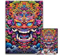 Puzzles 1000 pièces pour Adultes, Puzzles Bouddha colorés pour Adultes, Casse-têtes à Faire soi-même, Jeu Familial idéal ou Cadeau décoratif 50x75cm/19,68x29,52 Pouces