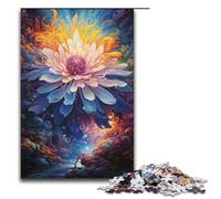 Puzzles 1000 pièces pour Adultes Puzzles colorés à Motifs de Fleurs de l'espace psychédéliques Cadeaux d'anniversaire pour Adolescents de 14 Ans et Plus 1000 pièces (38 x 26 cm)