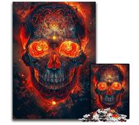 Puzzles 1000 pièces pour Adultes, Puzzles colorés avec têtes de Mort, Parfaits pour s'amuser en Famille, Jouer en société ou pour Un Anniversaire 50x75cm/19,68x29,52 Pouces