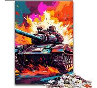 Puzzles 1000 pièces pour Adultes, Puzzles colorés de réservoirs d'art pour Adultes, Niveau de compétence 1000, débutant, idéal pour Les Cadeaux d'anniversaire et de Vacances (Taille 26x38cm)