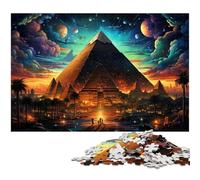 Puzzles 1000 pièces pour Adultes Puzzles colorés et psychédéliques d'Angkor Wat Cadeaux d'anniversaire pour Adolescents de 14 Ans et Plus 1000 pièces (38 x 26 cm)