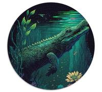 Puzzles 1000 pièces pour Adultes, Puzzles Crocodiles fantaisistes, Cadeau de Noël, réduction du Stress, Cadeau Unique et Cool pour la Famille (67,5x67,5cm)