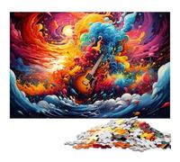 Puzzles 1000 pièces pour Adultes Puzzles d'art psychédéliques colorés Cadeaux d'anniversaire pour Adolescents de 14 Ans et Plus 1000 pièces (75 x 50 cm)