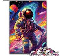 Puzzles 1000 pièces pour Adultes, Puzzles d'astronautes colorés en Carton, décoration d'intérieur colorée et Jeu Familial interactif, 1000 pièces(26x38cm)
