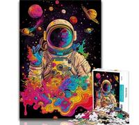 Puzzles 1000 pièces pour Adultes, Puzzles d'astronautes galactiques, Jouets de Jeu, Chaque pièce est Unique - Jeu Familial Stimulant et Amusant (Taille 75x50cm)