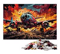 Puzzles 1000 pièces pour Adultes Puzzles d'avions de Chasse colorés pour Adultes et Enfants Puzzle en Papier Excellent Cadeau 1000 pièces (38 x 26 cm)