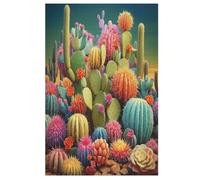 Puzzles 1000 Pièces pour Adultes Puzzles De Cactus pour Adultes Puzzle en Bois Jeux ÉduChatifs pour Adultes Et Enfants （78×53cm）