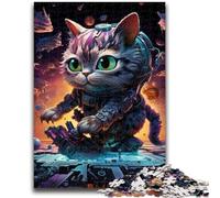 Puzzles 1000 pièces pour Adultes, Puzzles de Chat Magiques pour Adolescents, Jouets addictifs pour la décoration de la Maison (75x50cm)