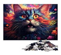 Puzzles 1000 pièces pour Adultes Puzzles de Chats fantastiques bizarres pour Adultes et Enfants Puzzle en Papier Excellent Cadeau 1000 pièces (38 x 26 cm)
