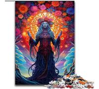 Puzzles 1000 pièces pour Adultes Puzzles de Figures mystiques colorées pour Adultes pour Adolescents, soirée de Jeux en Famille, idée Cadeau stimulante pour Le Cerveau Taille 38x26cm