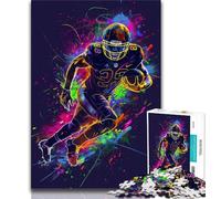 Puzzles 1000 pièces pour Adultes Puzzles de Football américain pour Adolescents Jeux de Relaxation idéal comme Cadeau pour Toute la Famille 26x38cm