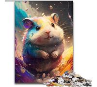 Puzzles 1000 pièces pour Adultes Puzzles de Peinture de Hamster pour Adultes 1000 pièces, ce Qui en Fait Un Excellent Cadeau pour s'amuser en Famille (Taille 26x38cm)