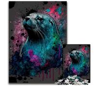 Puzzles 1000 pièces pour Adultes, Puzzles de phoques colorés, Parfaits pour s'amuser en Famille, Jouer en société, Offrir en Cadeau d'anniversaire, 26x38cm/10,23x14,96 Pouces