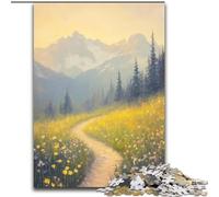 Puzzles 1000 pièces pour Adultes Puzzles de Route de Campagne pour Adultes 26x38cm Un Casse-tête Stimulant à Faire soi-même, Un Jeu Familial Parfait ou Un Cadeau décoratif
