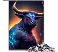 Puzzles 1000 pièces pour Adultes Puzzles de Vache mutante pour Adultes Cadeau de Vacances Parfait pour Noël, Halloween, Pâques, Nouvel an Taille : 38x26cm