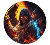 Puzzles 1000 pièces pour Adultes, Puzzles Démon de Feu pour Adultes, Cadeau de Noël pour Adolescents, Réduction du Stress, Cadeau Unique et Cool pour la Famille (67,5x67,5cm)