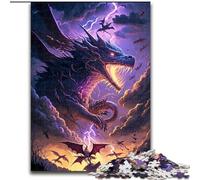 Puzzles 1000 pièces pour Adultes, Puzzles Dragon Fantasy Cosmique, en Carton, pour Adolescents et Famille - Jeu de réflexion DIY, Cadeau 1000 pièces(26x38cm)