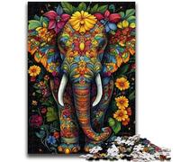Puzzles 1000 pièces pour Adultes, Puzzles éléphants fantastiques pour Adolescents, Jeux Amusants, Chaque pièce est Unique - Jeu Familial Stimulant (50x75cm)