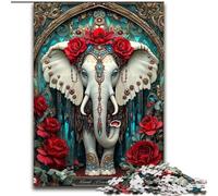 Puzzles 1000 pièces pour Adultes Puzzles éléphants fantastiques pour Adultes Développe la Coordination œil-Main Parfait pour Les Cadeaux d'anniversaire (Taille 26x38cm)
