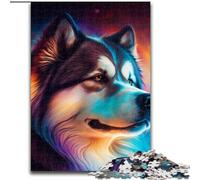 Puzzles 1000 pièces pour Adultes. Puzzles en Bois Fantasy Dog pour Adultes, Taille 50x75cm. Activité familiale Amusante, défi cérébral, pour Les Adolescents.