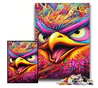 Puzzles 1000 pièces pour Adultes Puzzles en Bois Oiseau Rose 50x75cm Idéal pour Les Amoureux, Cadeau Parfait pour Noël, Nouvel an, Saint-Valentin