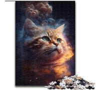 Puzzles 1000 pièces pour Adultes, Puzzles en Carton, Animaux, Nuages, Chats, décoration à Faire soi-même, stimulants pour Le Cerveau, Cadeaux de Vacances (Taille 26x38cm)