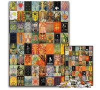 Puzzles 1000 pièces pour Adultes, Puzzles en Carton, Art du Tarot, pour Les Amoureux du Voyage et Les Couples, Jouet Stimulant 26x38cm/10,23x14,96 Pouces