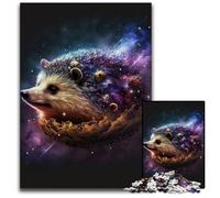 Puzzles 1000 pièces pour Adultes, Puzzles en Carton colorés en Forme de hérisson, pour Les Adolescents, Les Couples et Les Amis pour Les Anniversaires et Noël 26x38cm
