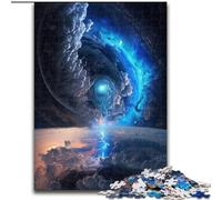 Puzzles 1000 pièces pour Adultes Puzzles en Carton colorés Fantasy Cosmic Black Hole Taille 38x26cm Parfait pour Halloween, Noël, Cadeau d'anniversaire