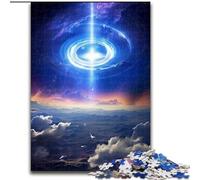 Puzzles 1000 pièces pour Adultes Puzzles en Carton colorés Fantasy Cosmic Black Hole Taille 38x26cm Parfait pour Halloween, Noël, Cadeau d'anniversaire
