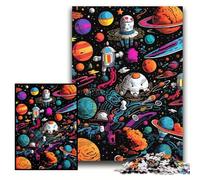Puzzles 1000 pièces pour Adultes, Puzzles en Carton Galaxy Planet, Jeu de réflexion pour Adolescents, pour Les fêtes, Taille 26x38cm