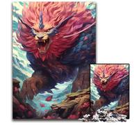 Puzzles 1000 pièces pour Adultes, Puzzles en Carton représentant Un Lion géant Mythique, Jeu de réflexion pour Adolescents et Interaction familiale, 26x38cm