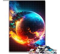 Puzzles 1000 pièces pour Adultes, Puzzles Espace-planète 1000 pièces pour Adultes, Adolescents, Tranche d'âge 14 Ans et Plus, décoration d'intérieur (Taille 38x26cm)