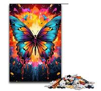 Puzzles 1000 pièces pour Adultes Puzzles Fantaisie colorés avec Papillons Cadeaux d'anniversaire pour Adolescents de 14 Ans et Plus 1000 pièces (75 x 50 cm)