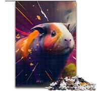Puzzles 1000 pièces pour Adultes Puzzles fantastiques Cochon d'Inde pour Adultes Taille 50x75cm Cadeau Parfait pour la décoration intérieure et Les Vacances