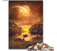 Puzzles 1000 pièces pour Adultes, Puzzles flottants en Bois, Taille 50x75cm, Cadeau Stimulant pour Les Cerveaux, activité éducative pour Adolescents