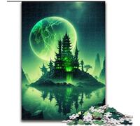 Puzzles 1000 pièces pour Adultes Puzzles Forteresse Néon pour Adultes Taille 26x38cm Cadeau Parfait pour la décoration intérieure et Les Vacances